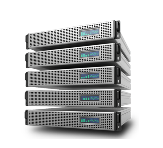 Imagem ilustrativa de um corredor de servidores num datacenter